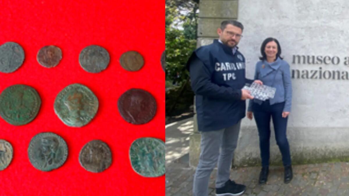Sequestrate 62 monete romane in una casa di Gorizia: consegnate al Museo di Aquileia - 