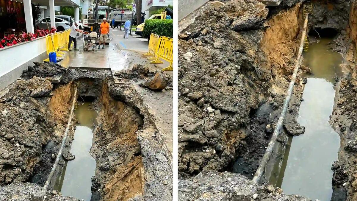 Grossa voragine a Lignano, un camion ci cade dentro. Ecco cosa è successo -