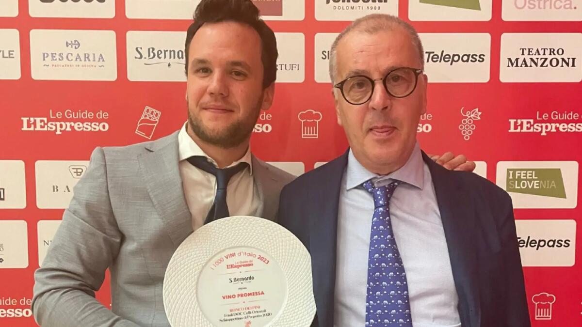 Lo Schioppettino di Prepotto della cantina Ronco dei Pini premiato come vino promessa dell'anno dalla guida dell'Espresso - 