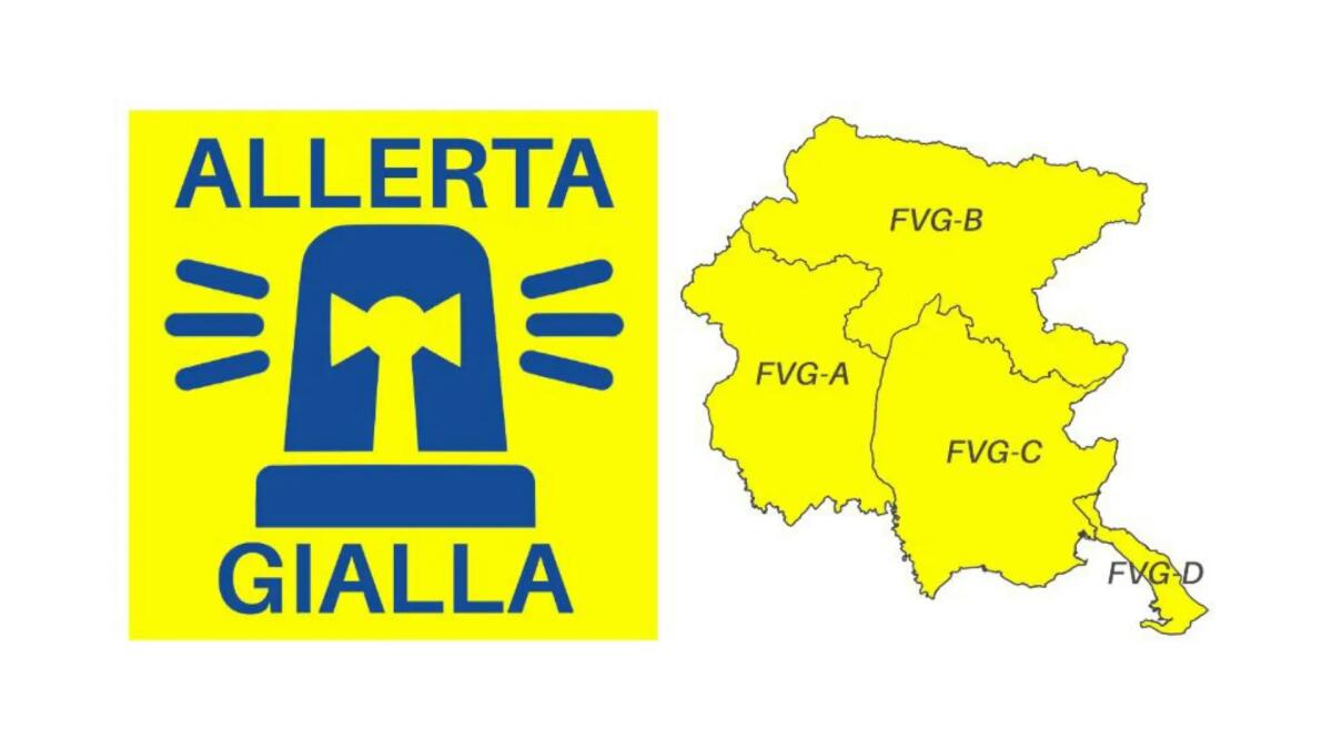Allerta Meteo in Friuli Venezia Giulia per temporali forti in tutta la Regione -