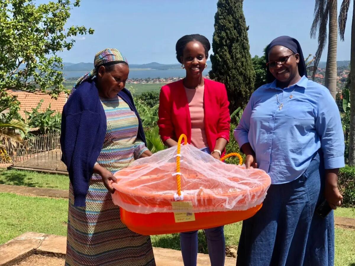 Da Verona all'Uganda, Kokono, la culla che salva i neonati dalla malaria -