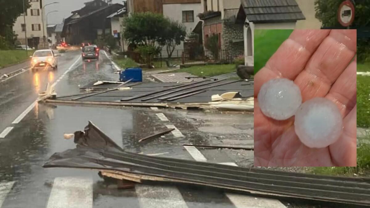Maltempo, grandinate e forti raffiche di vento colpiscono il Nordest - 