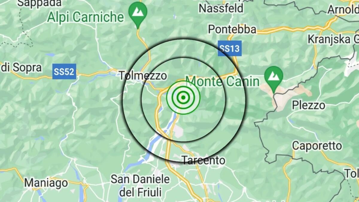 Trema la terra in Friuli: lieve scossa di terremoto con epicentro a Venzone - 