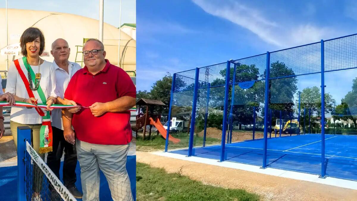 Ecco il nuovo campo da padel. Inaugurazione a Fiume Veneto - 