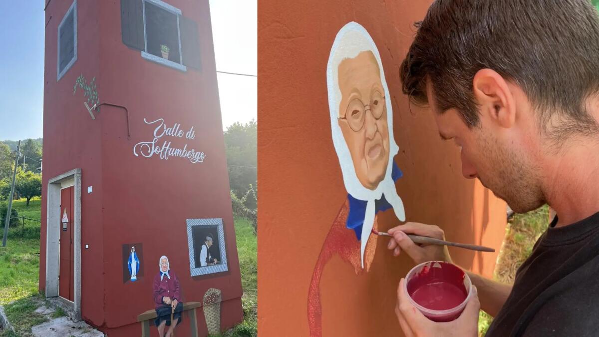 Valle Di Soffumbergo. La Cabina Elettrica diventa un'opera d'arte -
