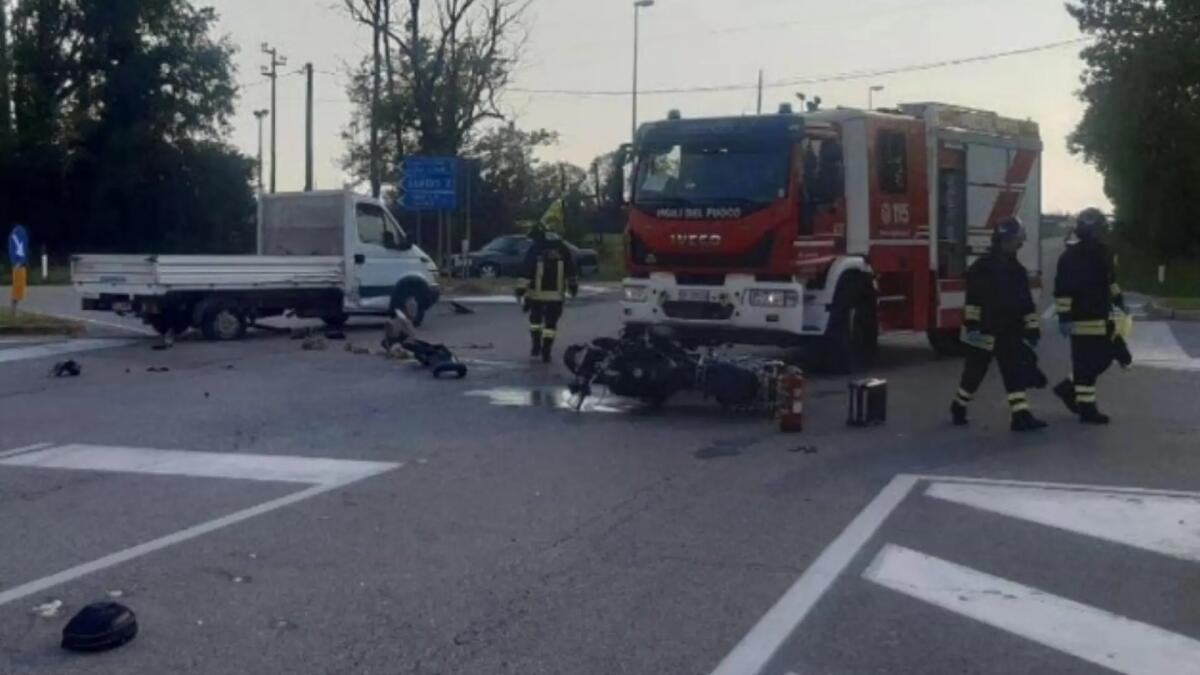 Mortegliano. Scontro fatale tra moto e furgone: morto il 48enne Michele Dorigo - 