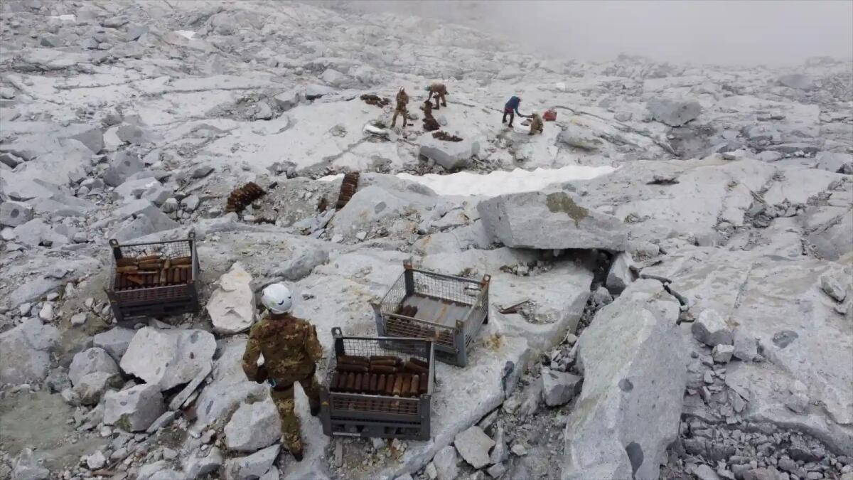 Proiettili d’artiglieria della 1^ Guerra Mondiale a oltre 2.500 metri di quota: via alla bonifica - 