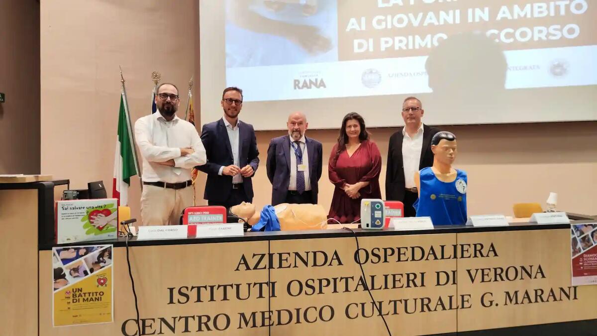 Verona prima in Italia per la formazione ai giovani nel primo soccorso -