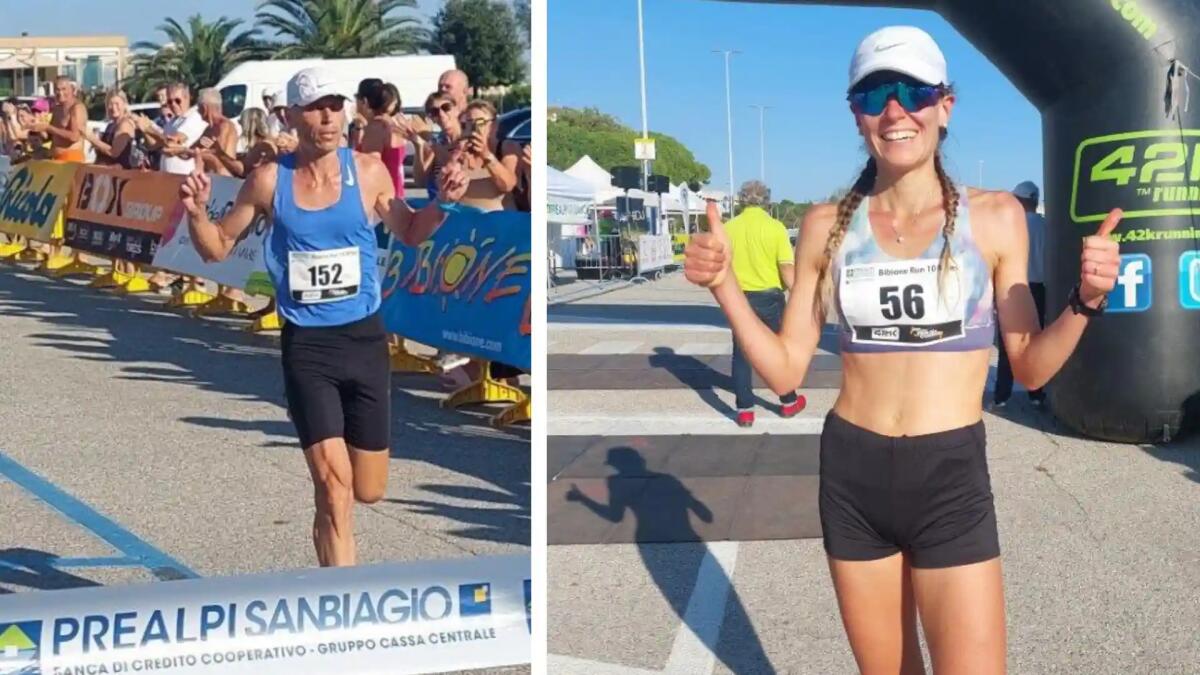 Bibione Ten Miles, vincono il 41enne di Spinea Marco Pavan e la 25enne Marina Giotto per l’Atletica Brugnera Friulintagli -