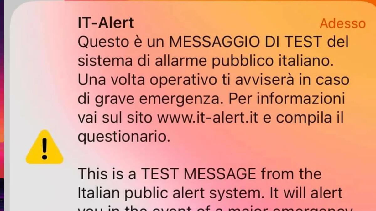 Concluso il test di IT-alert in Friuli Venezia Giulia: qualche spavento e tanti avvisi multipli - 