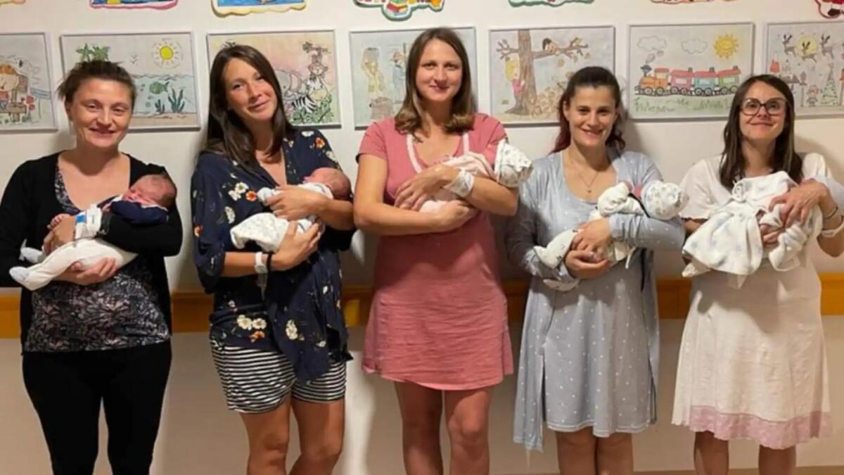 Cinque nuovi nati in una sola notte all'ospedale di Belluno -