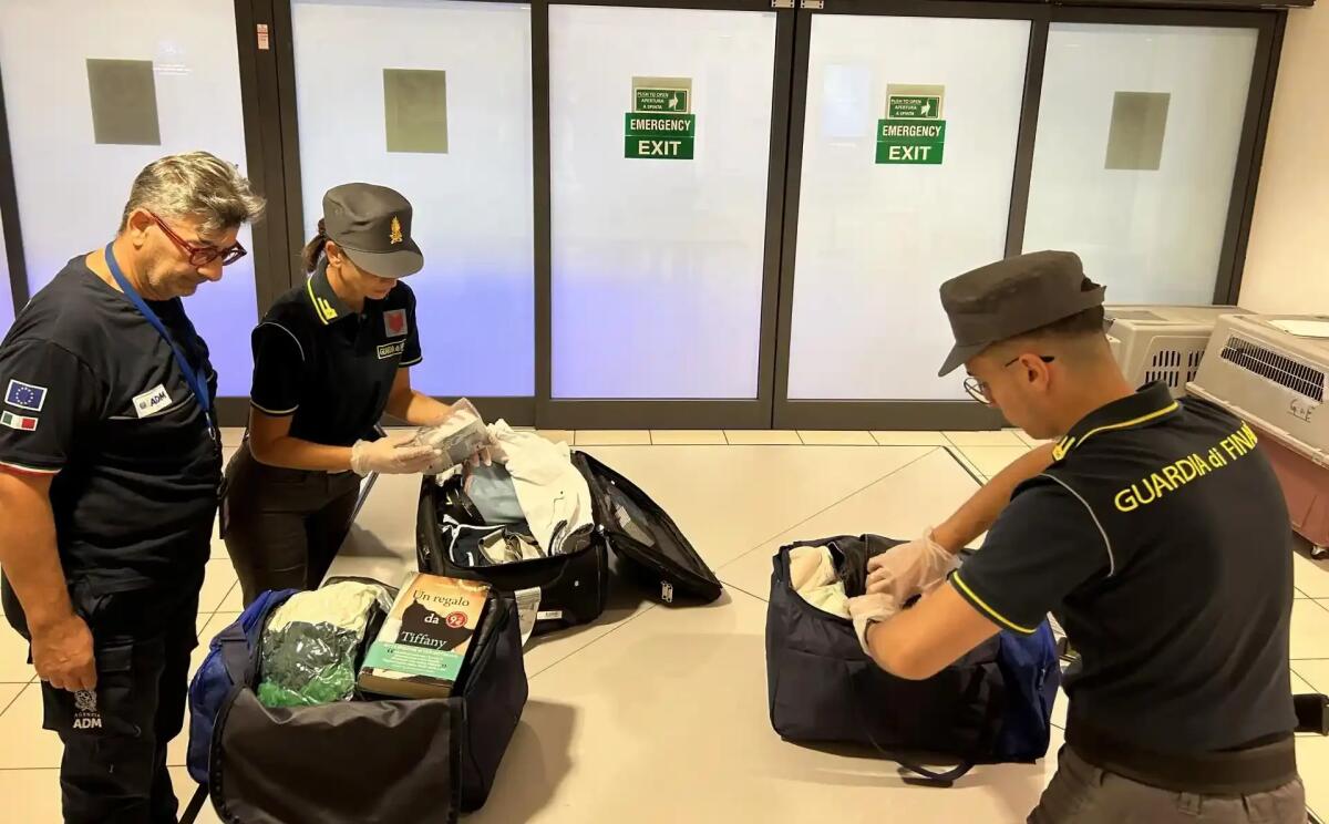 Rientrano dalle vacanze carichi di vestiti "tarocchi": beccati dalla Finanza in aeroporto -
