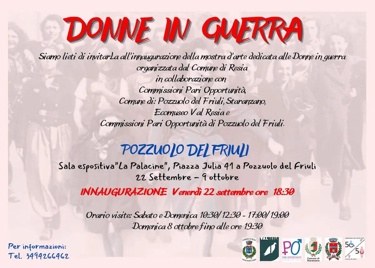 “Donne in guerra”, una mostra in Val Resia per riflettere sulla pace e sulla vita - 