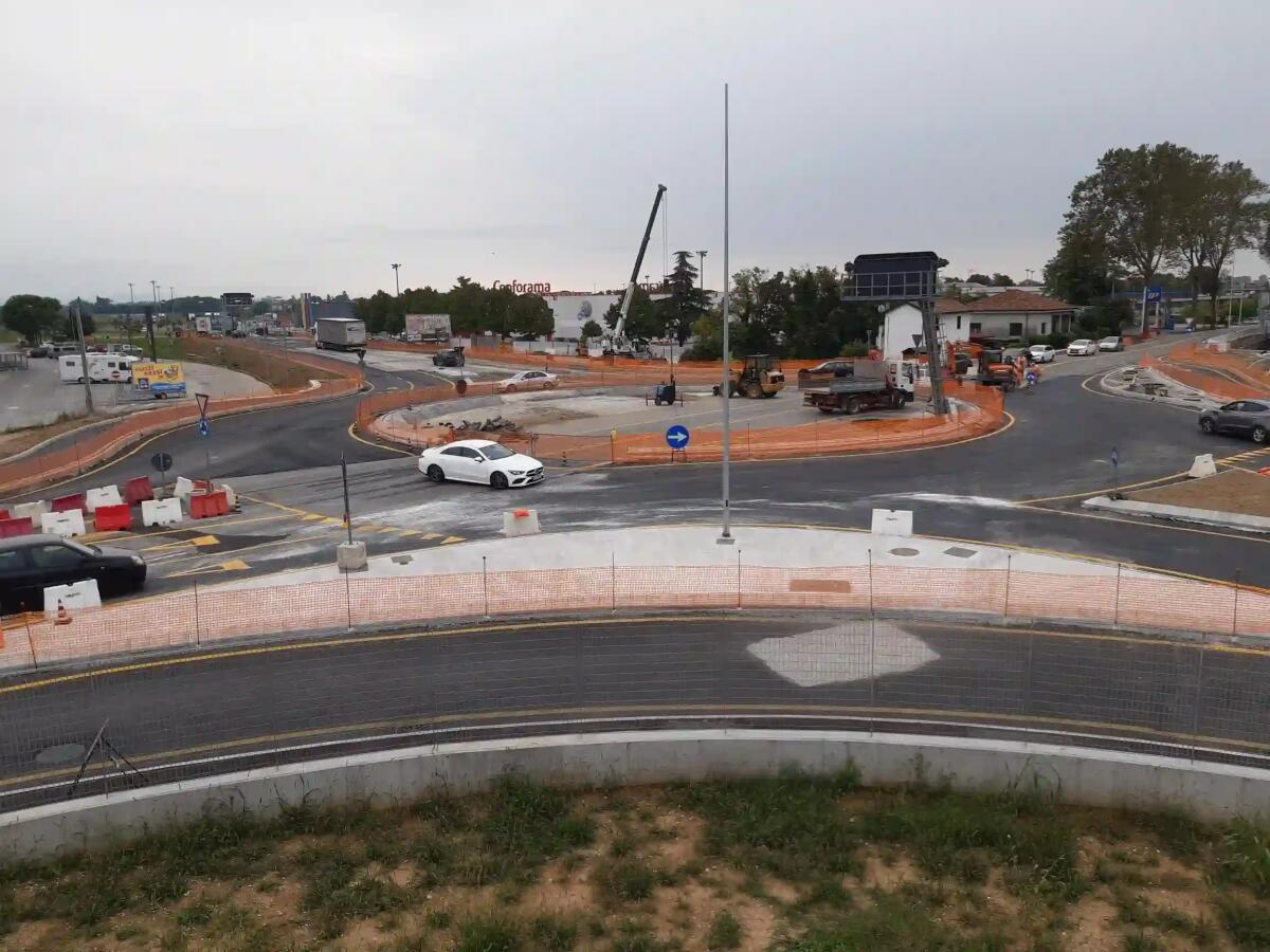 Nuova rotatoria casello Palmanova aperta in modalità provvisoria - 
