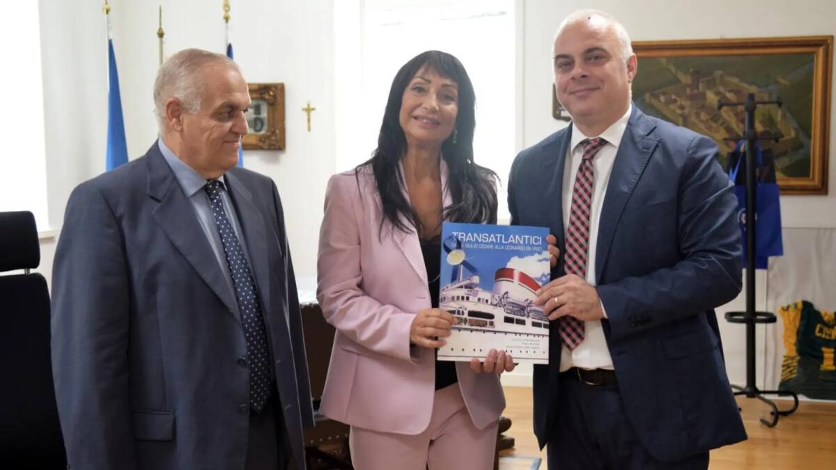 L'uscente Console Generale della Romania a Trieste Cosmin Victor Lotreanu in saluto a Monfalcone - 