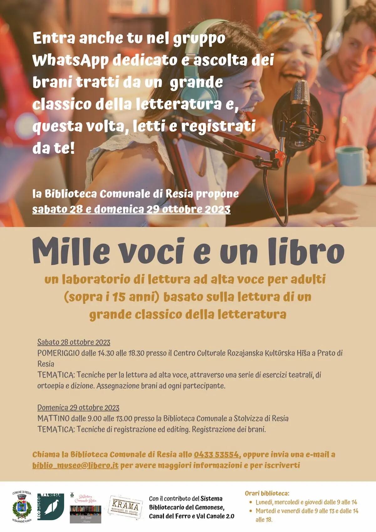 A Resia il laboratorio di lettura ad alta voce - 