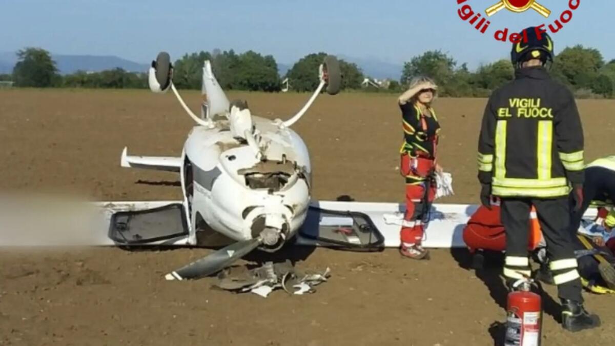 Precipita un aeromobile a Pasian di Prato: ferite seriamente due persone - 