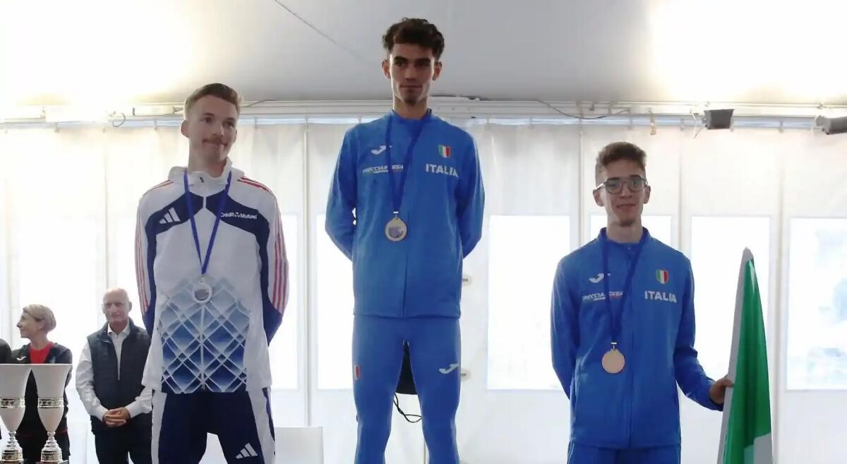 Atletica, doppio podio per il bellunese Da Via' al debutto in azzurro -