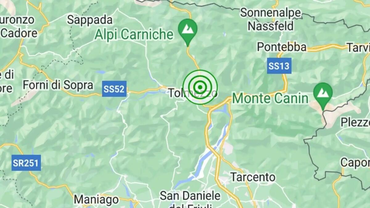 Scossa di terremoto in Friuli Venezia Giulia, epicentro a Tolmezzo - 