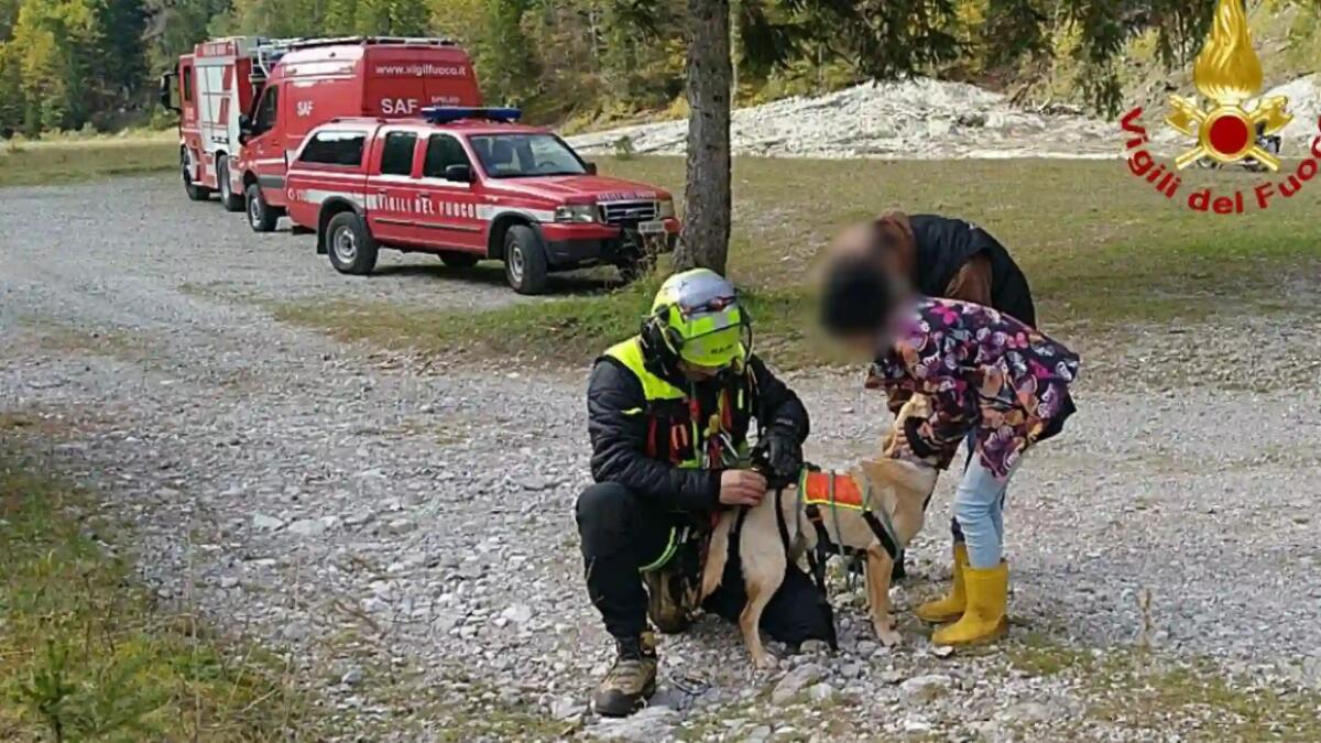 Kelly, 6 mesi, cade in un dirupo. Salvata dai pompieri dopo 24 ore - 