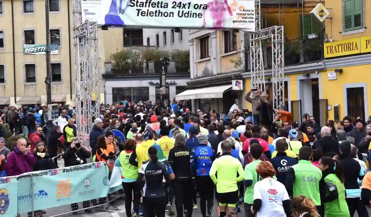Nuovo record per la Staffetta Telethon Udine -