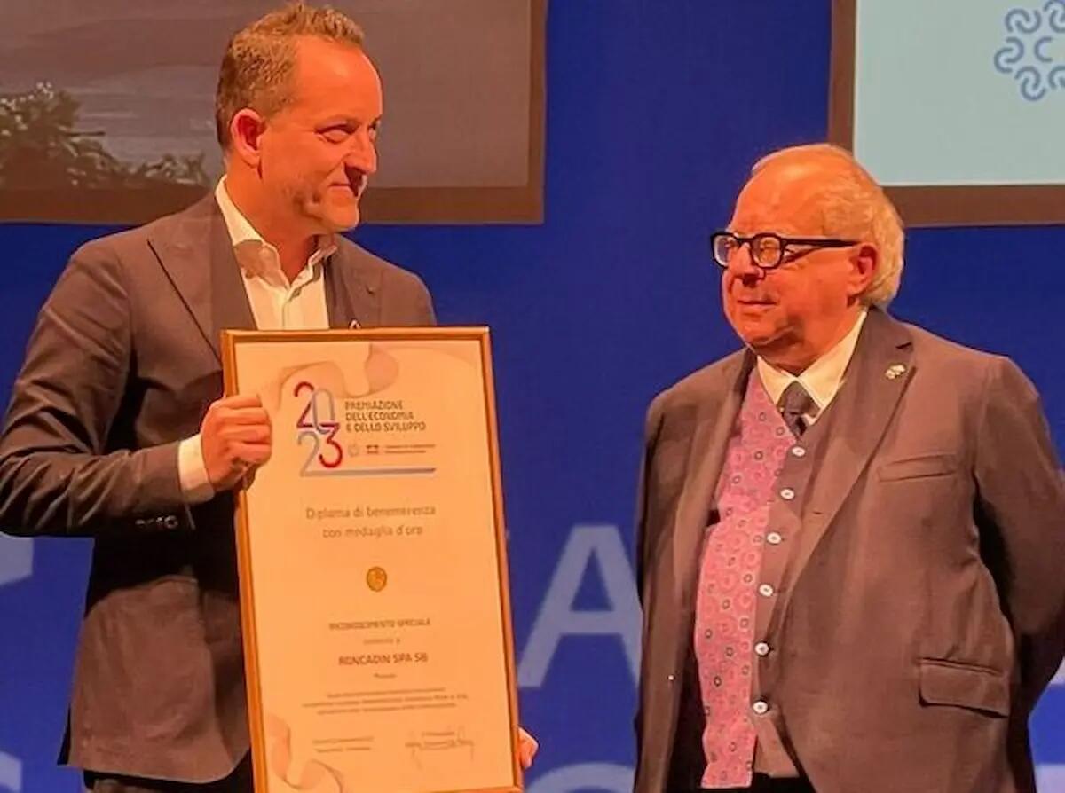 Roncadin premiata dalla Camera di Commercio Pordenone-Udine - 