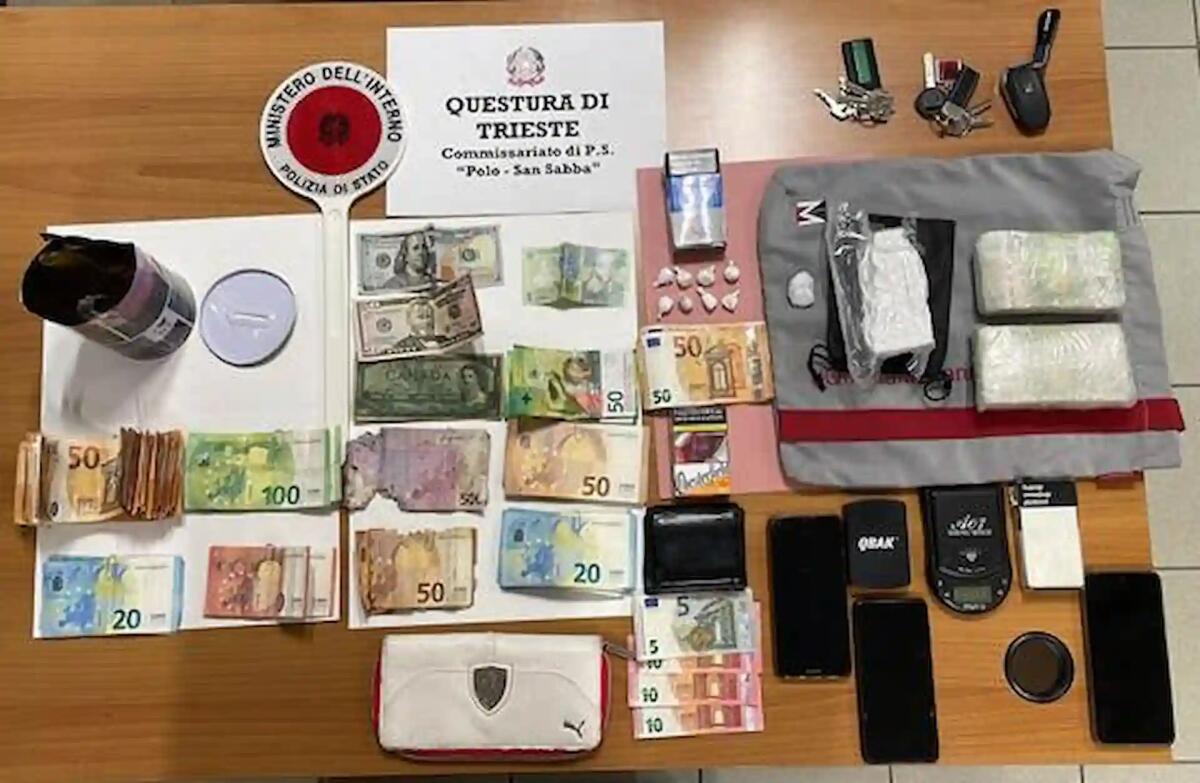 Centrale di spaccio: sequestrati oltre 200 grammi di cocaina e 40mila euro in contanti - 