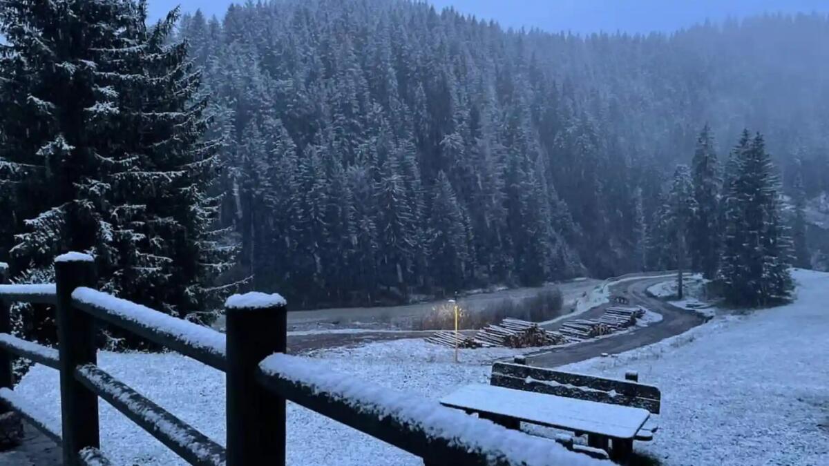 Prima nevicata della stagione a Sappada: ecco la magica scena - 