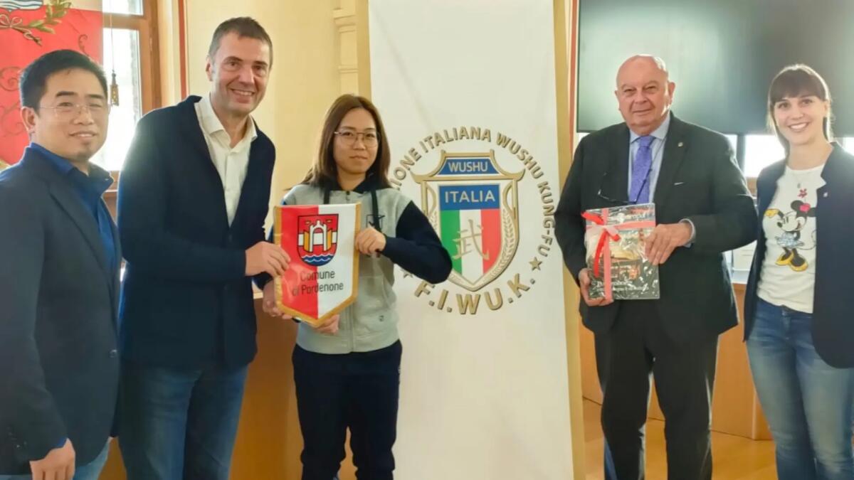 Il saluto di Pordenone alla “sua” Jasmine, in partenza per i mondiali di Wushu -