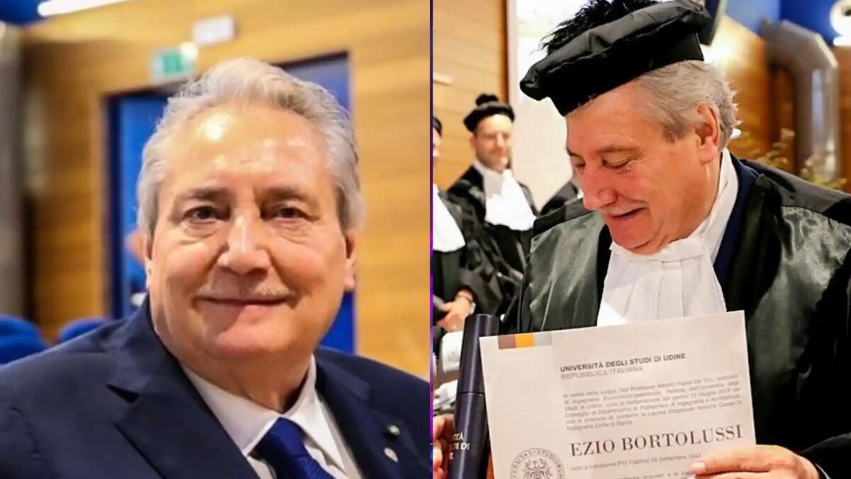 Addio a Ezio Bortolussi, il ricordo dell'Ateneo di Udine che lo laureò honoris causa - 