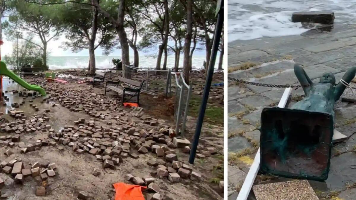 Mareggiata storica a Trieste, devastazione a Barcola: «la più violenta degli ultimi 40 anni» - 