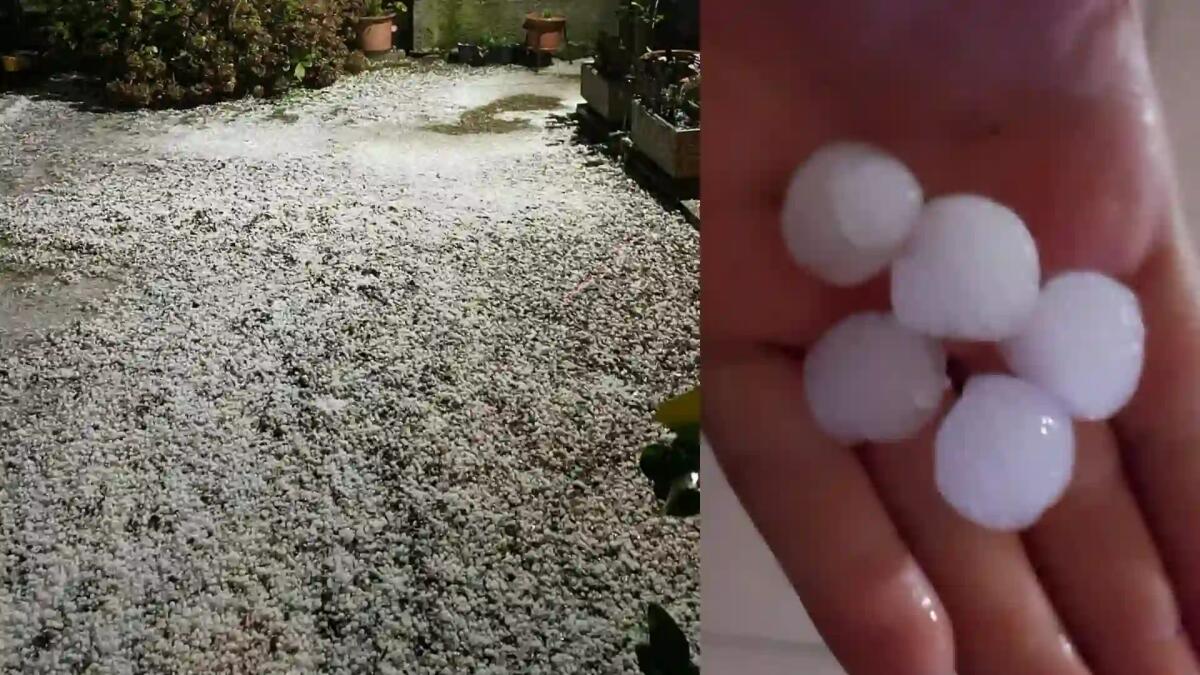 Grandine a novembre, strade imbiancate tra Veneto e Friuli - 