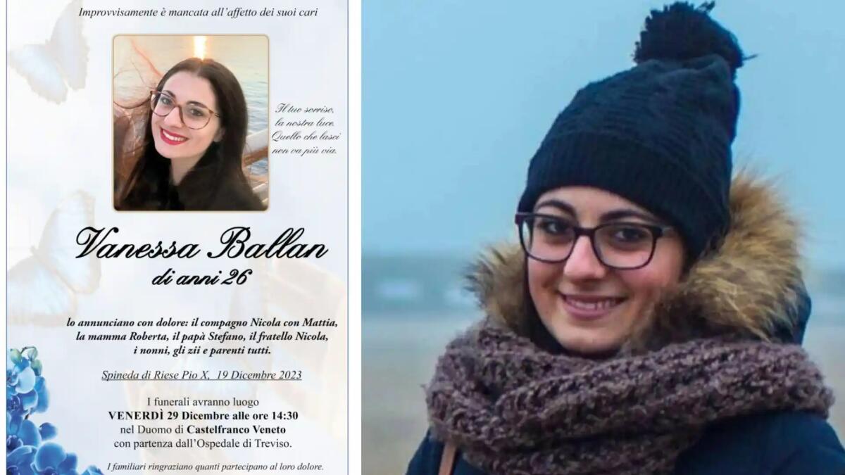 Castelfranco Veneto si ferma, oggi nel Duomo i funerali di Vanessa Ballan. Lutto regionale - 