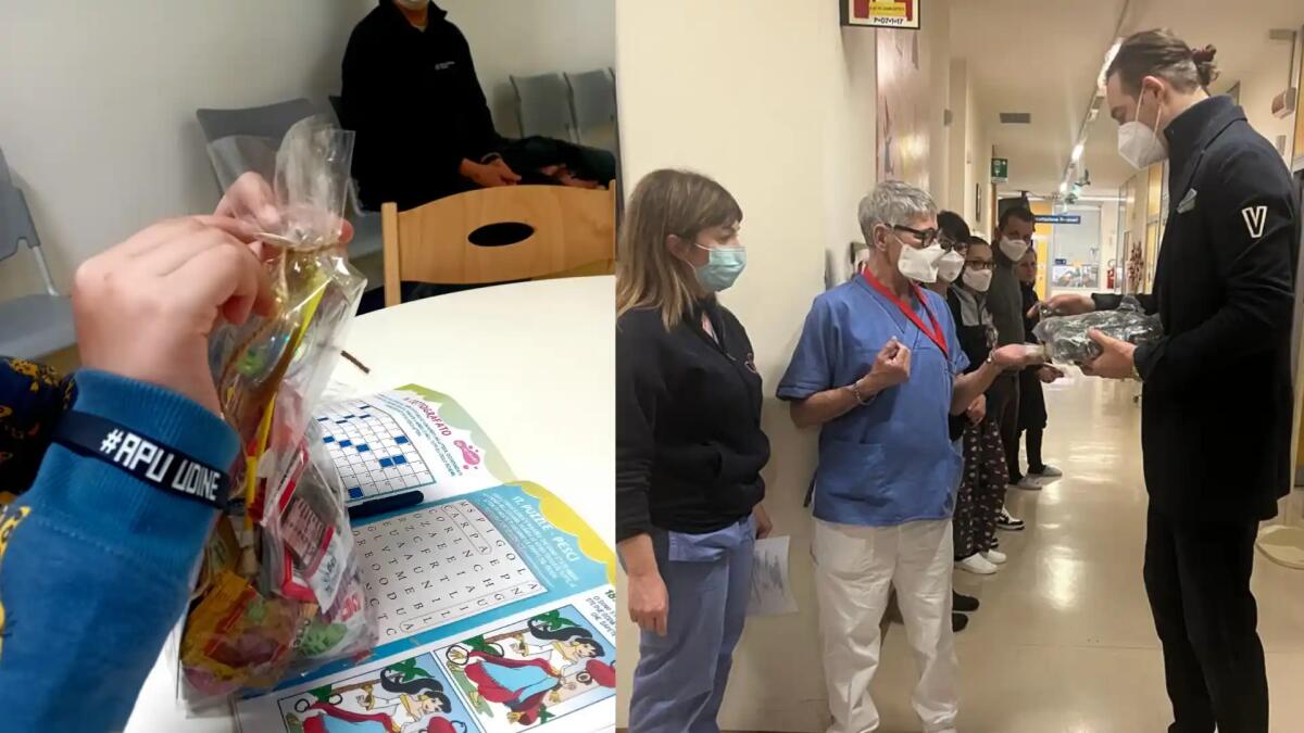 Donate oltre 50 calze della Befana ai giovani pazienti ricoverati in Pediatria a Udine -