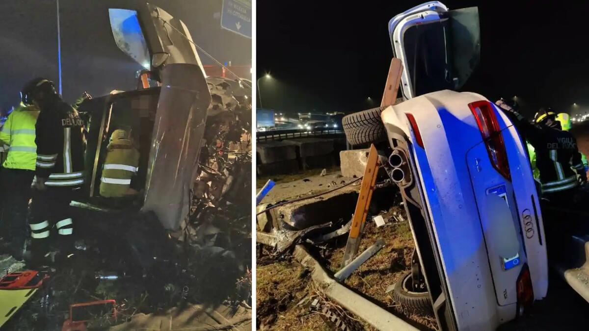 Si ribalta con l'Audi A3 lungo la rotatoria: ferita una 30enne - 