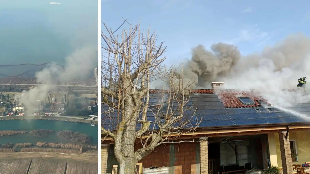 Jesolo. In fiamme il tetto fotovoltaico: colonna di fumo visibile a chilometri - 
