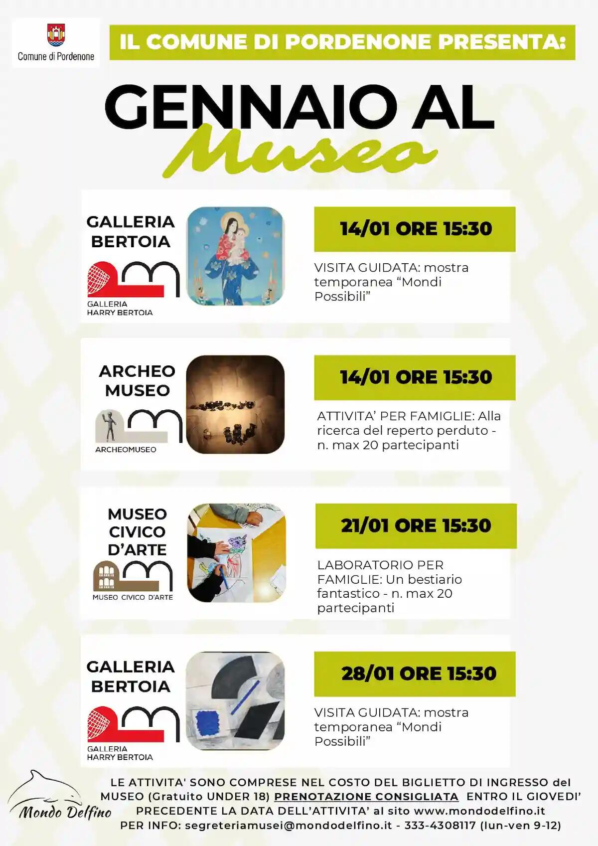 Attività didattiche e visite nei Musei civici a gennaio 2024 - 