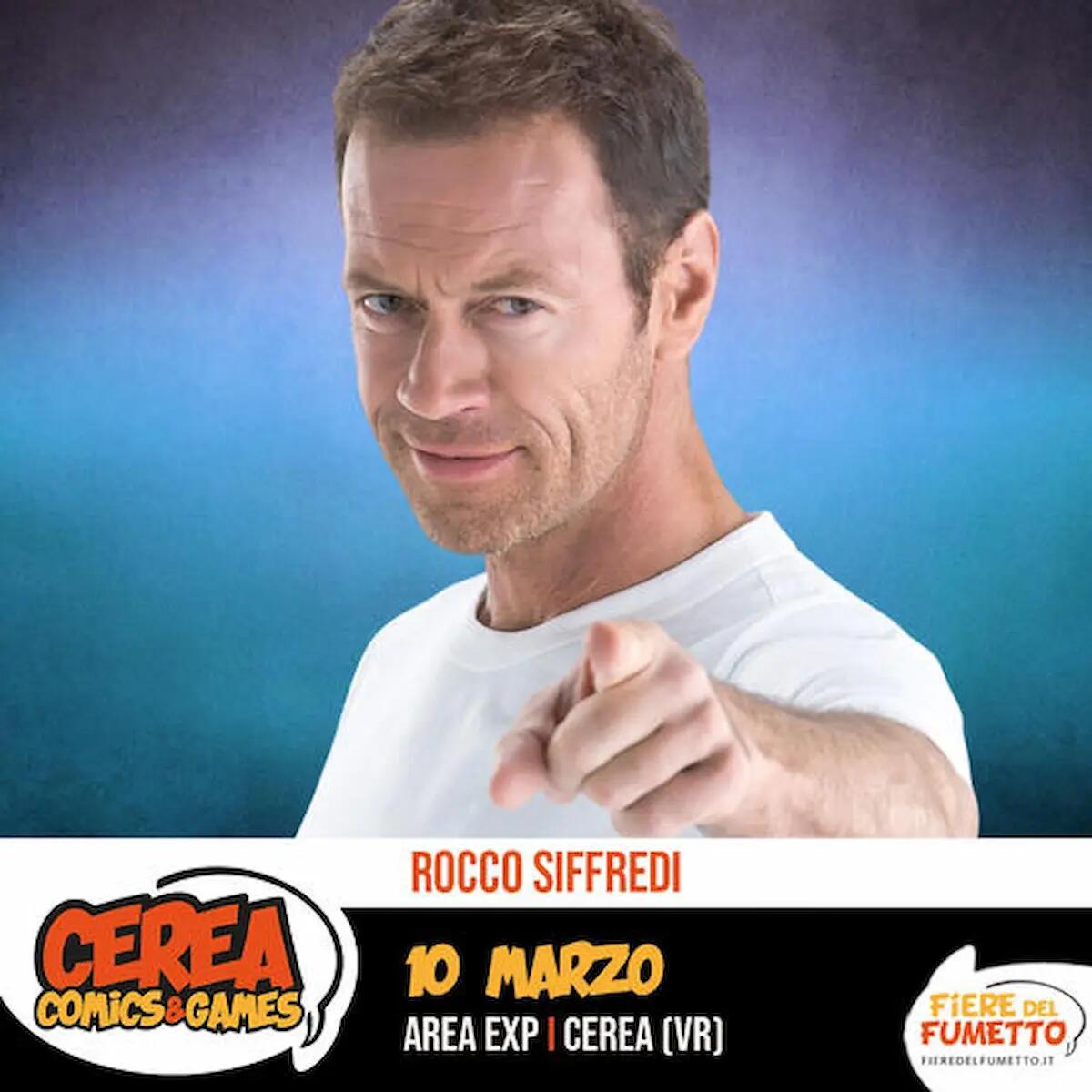 Rocco Siffredi, Pino Insegno e Giovanni Muciaccia a Cerea Comics&amp;Games 2024 - 