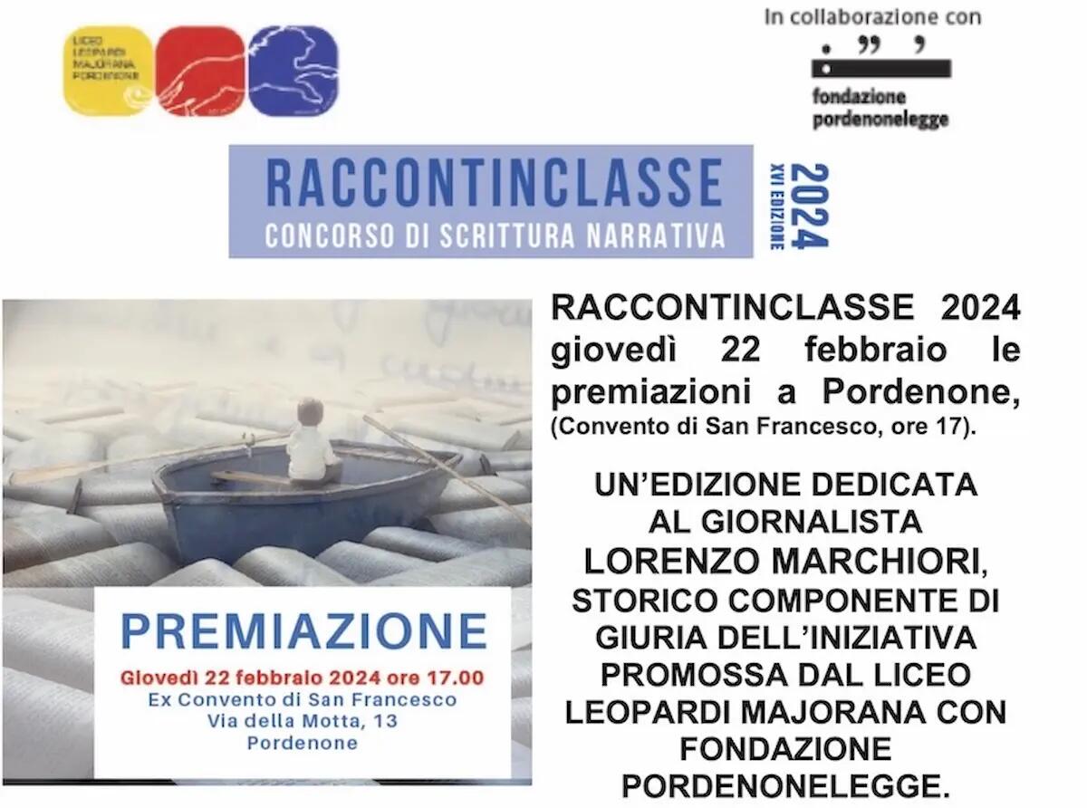 PordenoneLegge, giovedì 22 le premiazioni con Andrea Maggi e Lorenzo Marchiori - 