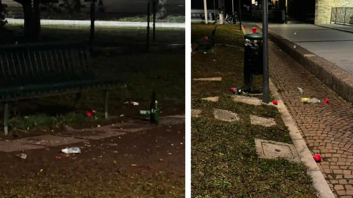 Allarme degrado urbano a Udine, la denuncia: «Droga, alcol e rifiuti fino a notte fonda» - 