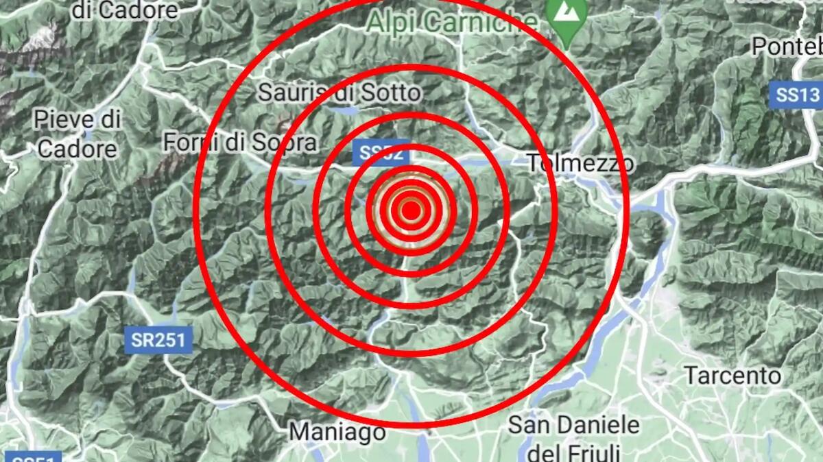 Forte scossa di terremoto in Friuli Venezia Giulia, avvertito anche in Veneto ed Austria - 