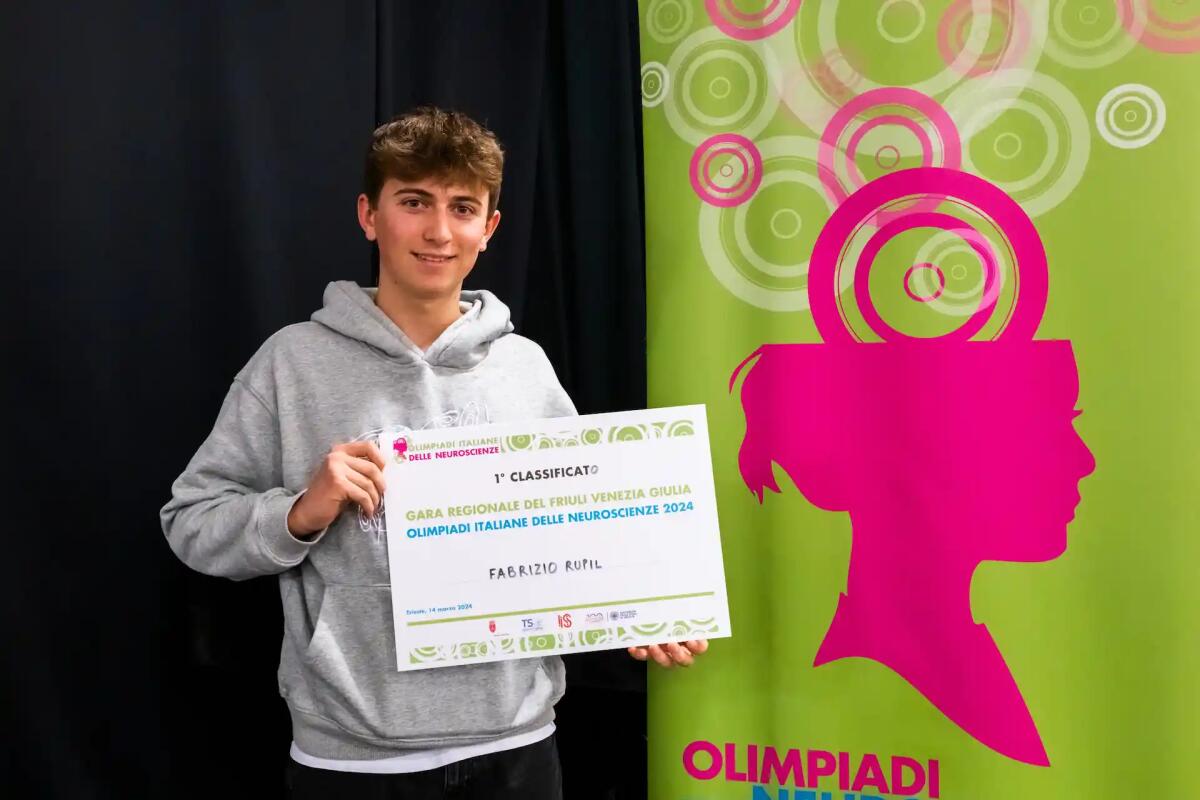 È Fabrizio Rupil di Tolmezzo il vincitore delle Olimpiadi delle Neuroscienze in Friuli - 