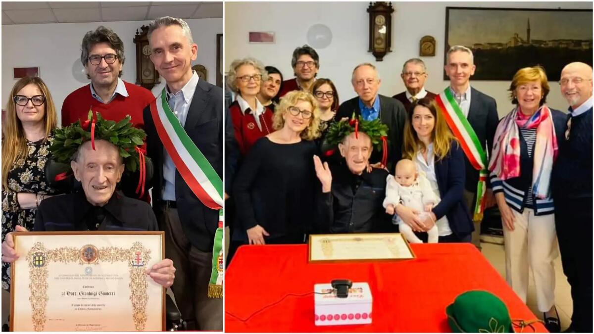 Si laurea a 102 anni: Gianluigi Giovetti è "Cultore della materia" in Chimica Farmaceutica - 