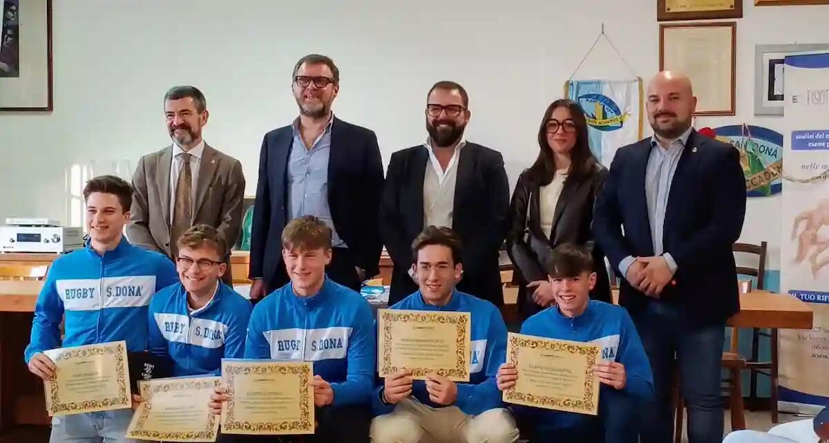 Rugby San Donà: Lafert S.p.A consegna 5 borse di studio agli atleti più meritevoli -