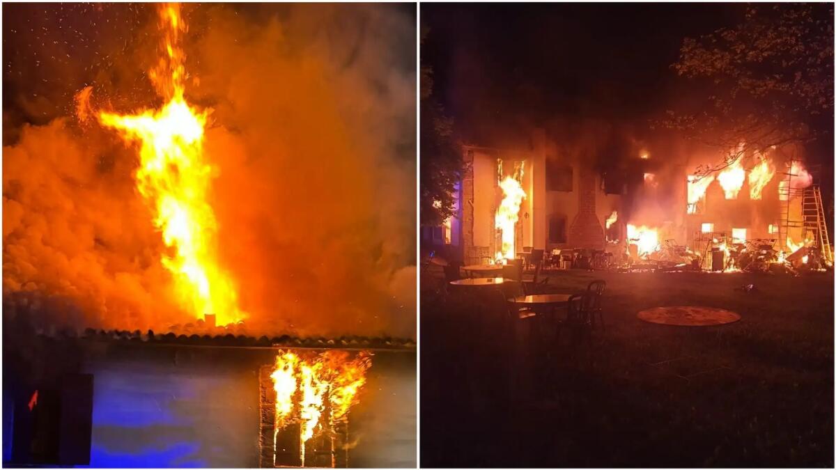 Maxi incendio nella notte divora una casa colonica: in salvo il custode - 