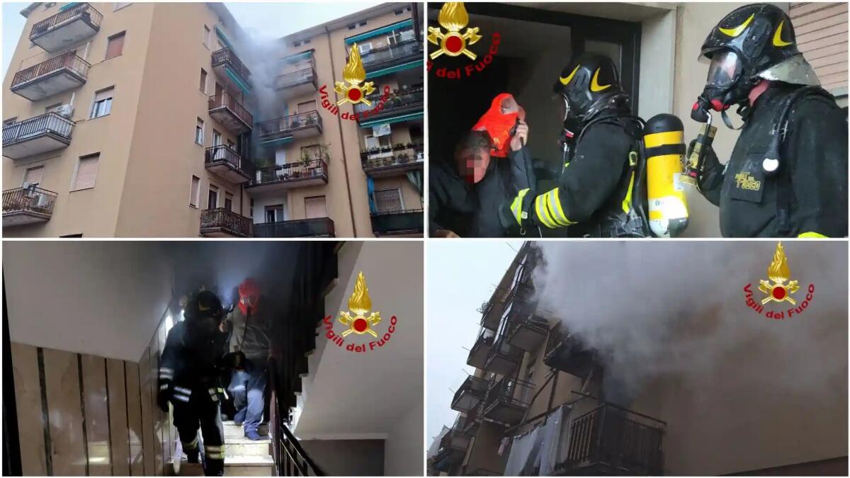 Incendio in condominio, salvate 15 persone tra cui un disabile e un neonato: 11 feriti - 