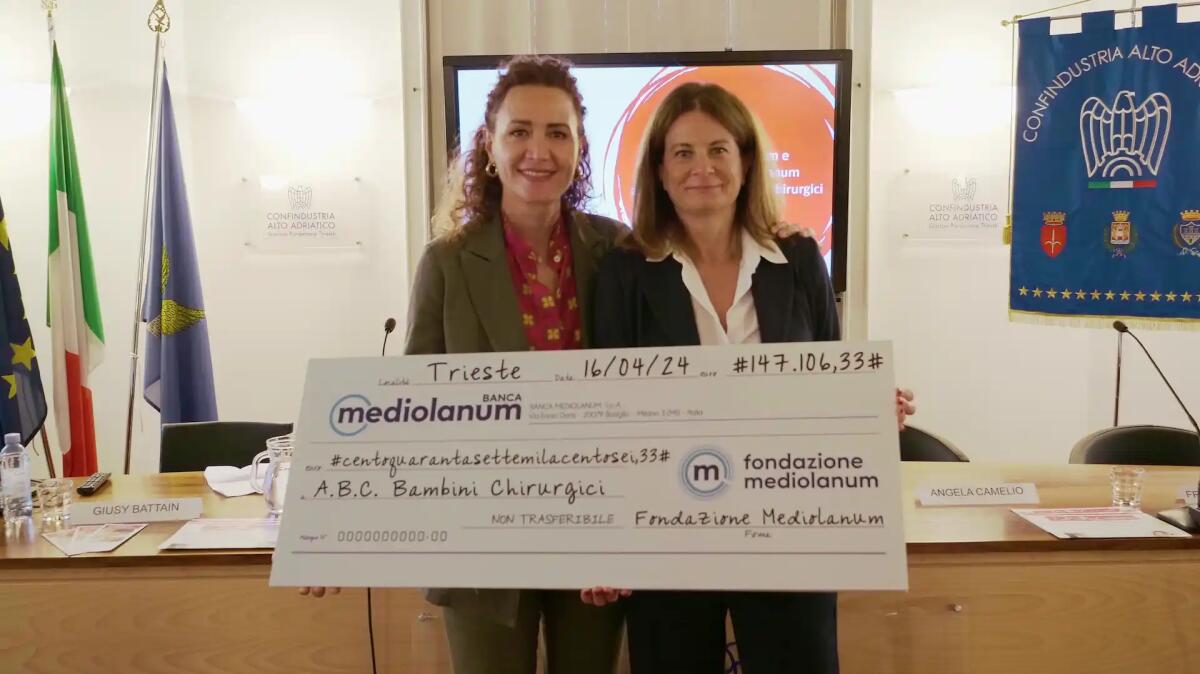 Collaborazione tra ABC di Trieste e Fondazione Mediolanum a sostegno dei bambini del Burlo - 