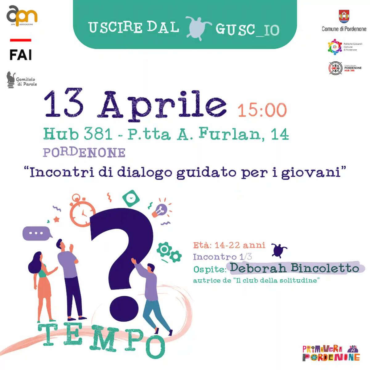 "Uscire dal Guscio": un ponte tra i giovani e la società a Pordenone. Ecco 3 incontri - 