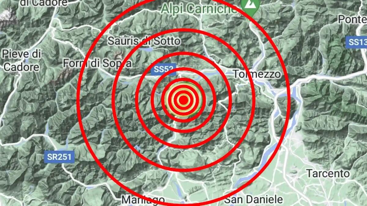 Nuova scossa di terremoto in Friuli, epicentro  a Tramonti di Sopra - 