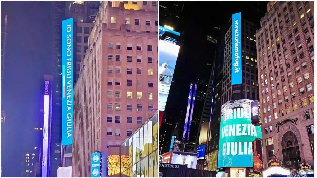 Friuli Venezia Giulia conquista Times Square: ecco la "vetrina" d'eccezione a New York - 